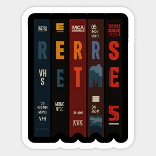 John Carpenter Retro VHS Horror Tape Spine Tribute Sticker